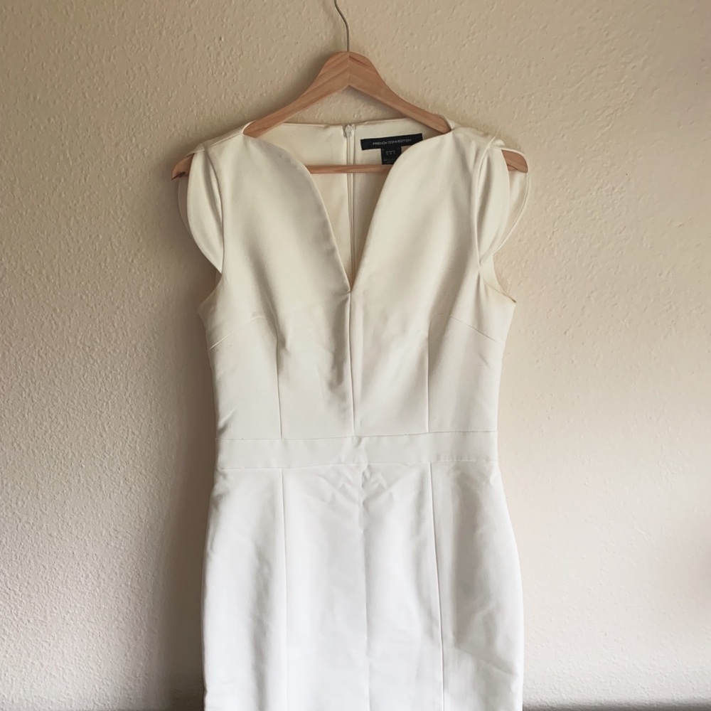 White cocktail dress M